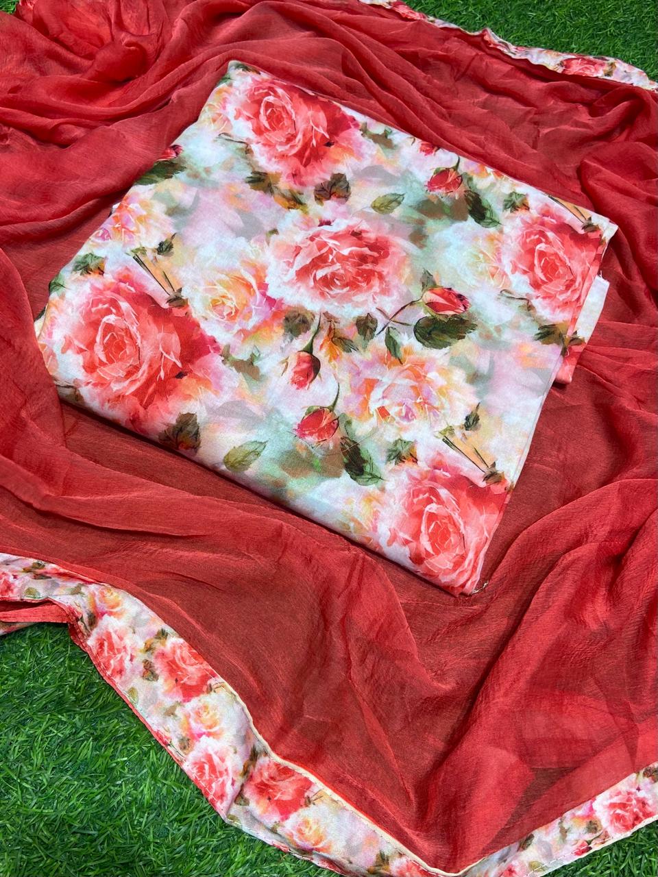 Beautiful Cambric Cotton Suit