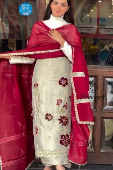Allover Pure Muslin Suit