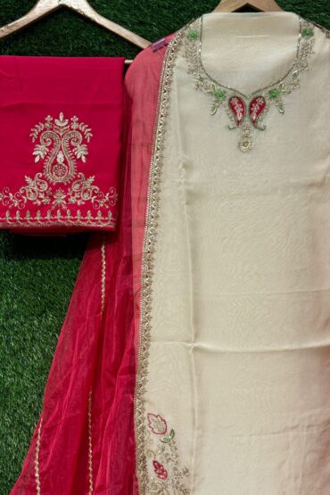 Beautiful Pure Organza Suit