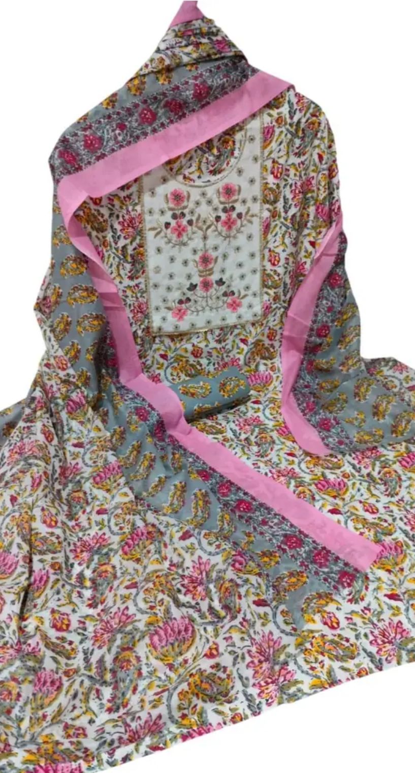 On Pure Cotton Suit