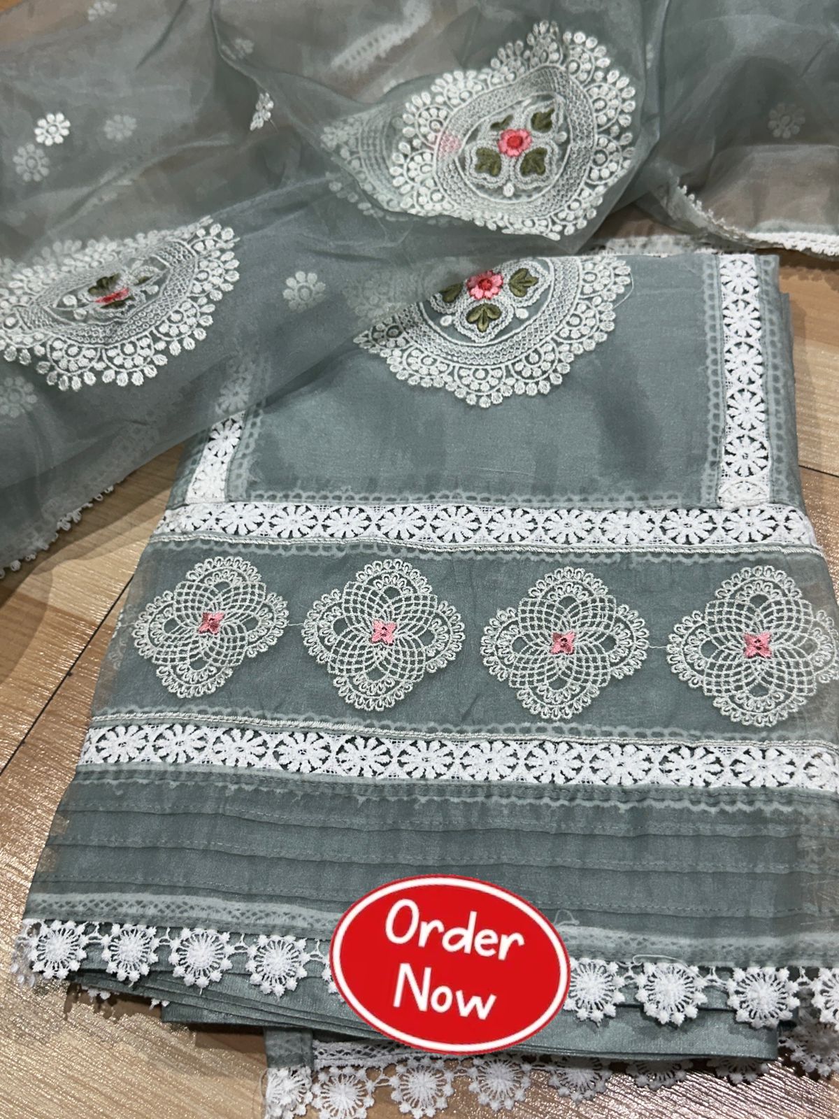 Pure Organza Suit